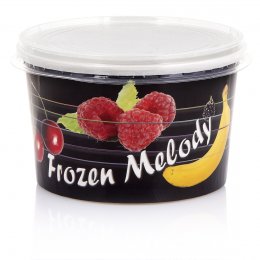 Χάρτινο Δοχείο παγωτού "Frozen Melody Black" 700cc