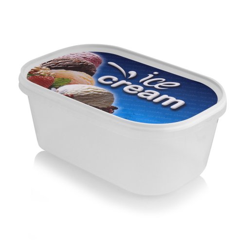 Πλαστικό δοχείο 2L "Ice Cream" Injection ΔΙΑΦΑΝΟ
