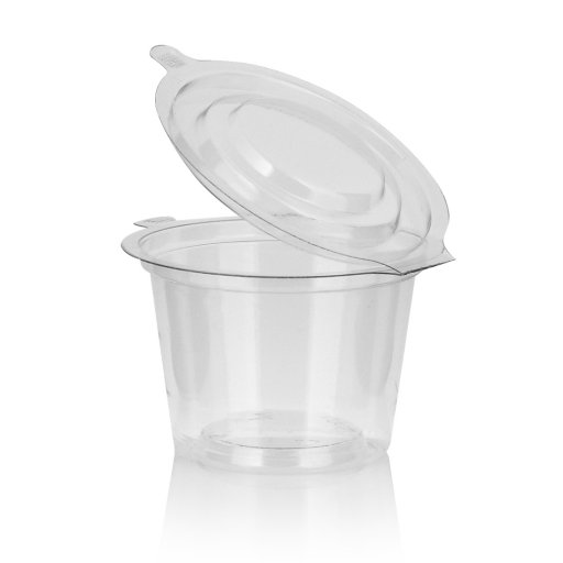 Πλαστικό δοχείο PET ΔΙΑΦΑΝΟ με ενσ/νο πώμα 4oz
