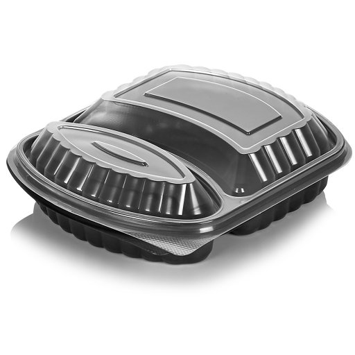 Microwave container 1420cc 2 compartments